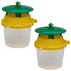Woodside Box Tree Moth & Insect Bucket Trap – 2 Pack | Effective Insect Control | Reusable & Easy to Set Up, Refillable Moth Catcher