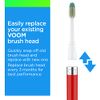 Voom Sonic - Go 1 Replacement Heads | Replacement Brushes | Advanced Bristle Technology| Soft DuPont Nylon Bristles | Oral Care, 4 Count (Pack of 1)