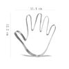 4.8" Stainless Steel Hand Shaped Cookie Cutter