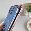 Caseative for iPhone 12 Pro Max Case,Pleated Water Ripple Chrome Wave Pattern Soft Phone Case (Gold)