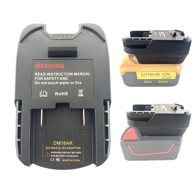 For Black Decker Battery Adapter 20V Converte For Black Decker To RIDGID  AEG 18V Power Tools (Not include tools and battery)