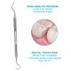 Dental Tools Set - Stainless Steel Krisp Beauty 2 Pc Dental Tooth Pick Tartar Remover Plaque Scraper Probe Scaler Mouth Oral Hygiene Care Dentist Teeth Cleaning Kit for Adults, Kids, Pet