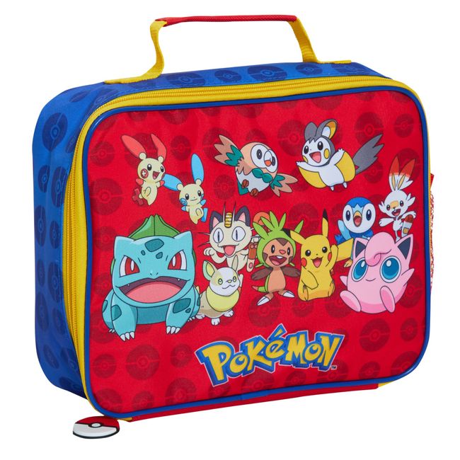 Pokemon Lunchtasche für Kinder Pikachu Schule Isolierte Luchbox mit Flaschenhalter, rot, Einheitsgröße, Büchertasche