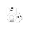 Duravit Universal Wall Outlet, Round Wall Connection Elbow, Wall Connection, Black Matt