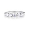 Ring Ladies Sterling Solid 925 Silver 5 Stone Eternity K to U Simulated Diamond (M)