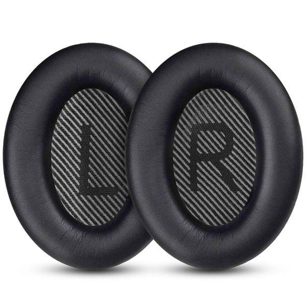 Earpads for Bose QuietComfort 35 ii, Premium Cushions for Bose QuietComfort 35 (QC35) Headphones, Ear Cushions Compatible with Bose QuietComfort 35 II QC35 II Over-Ear Headphones (Black)