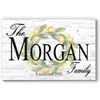 Family Name & Established Date Sign - Lemon Theme Solid Wood