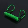Disc Lock Cable,Motorcycle Bike Alarm Disc Lock Antitheft Security Spring Reminder Coil Cable(Fluorescent Green)