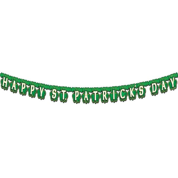 Shamrock Happy St Patrick's Day Streamer Party Accessory (1 count) (1/Pkg)