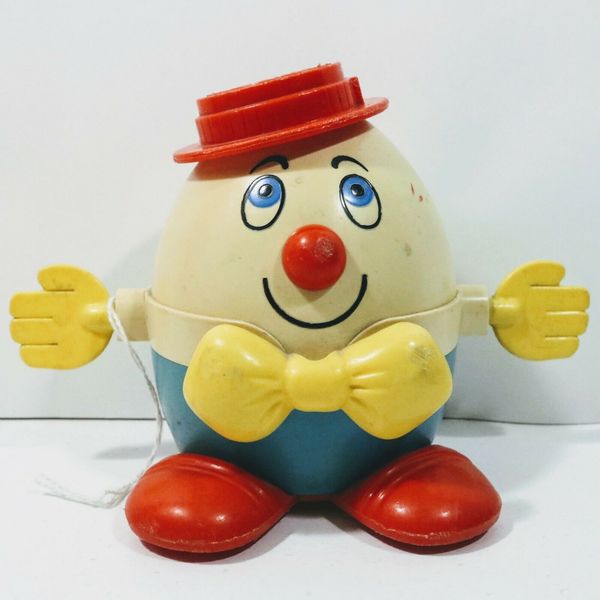 Vintage Pull Along Toy Humpty Dumpty Fisher Price