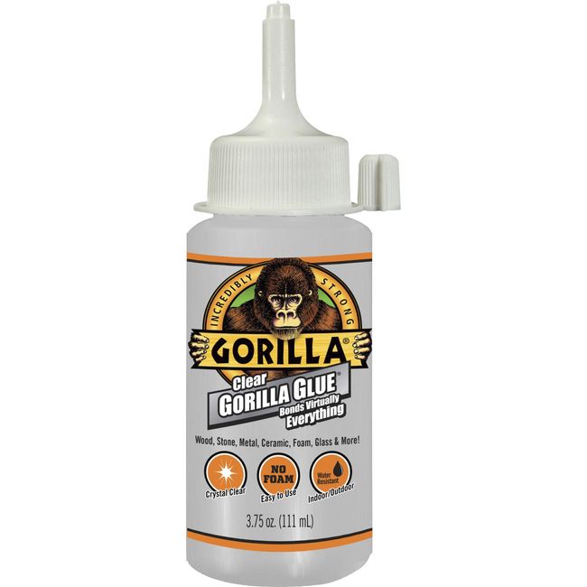 Gorilla Original Gorilla Glue, Waterproof Polyurethane Glue, 4 Ounce  Bottle, Brown, (Pack of 2)