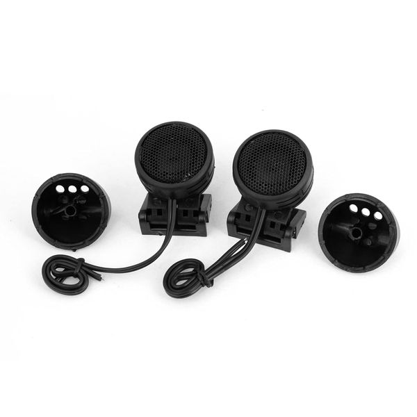 sourcing map Black Shell Car Audio System 300W 102dB Dome Tweeters 2pcs