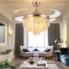 42” LED Crystal Ceiling Fan Chandelier Light kit Remote Control Lamp Dimmable US