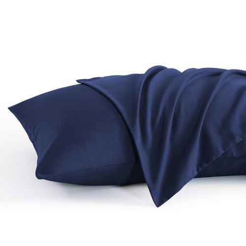 NTBAY King Pillow Cases Set of 2, 2 Pack Brushed Microfiber 20x36 Pillow Cases, Soft, Wrinkle, Fade, Stain Resistant Navy Blue Pillow Cases with Envelope Closure, 20x36 Inches, Navy Blue