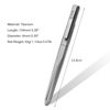 Hamans Titanium Ballpoint Writing Pen Side Press Push Clip Retractable 5.28“ with Pocket Clip Refillable Compact Size