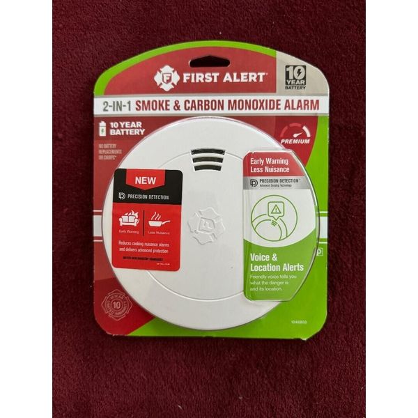 2-IN-1 Smoke & Carbon Monoxide Alarm with Voice Alert 1046803