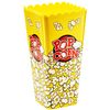 Red Co. 3-Pack Reusable Popcorn Bucket Tubs, 8 inch Nesting Containers, Assorted Retro Pattern