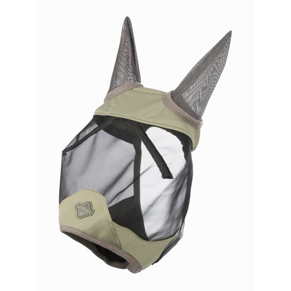 LeMieux Visor-Tek Half Fly Mask - Breathable Mesh - Fern - XLarge