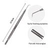 Libeauty Eyelash Extensions Supplies Metal Cosmetic Mirror Eyelashes Pulling Needles Professional and Personal Burea (Silver)