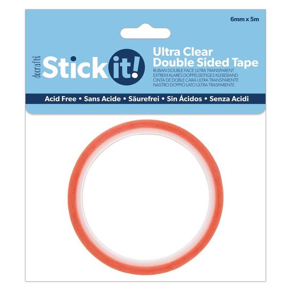 Stick It! Ultra Clear Double Sided Tape 6mm x 5m