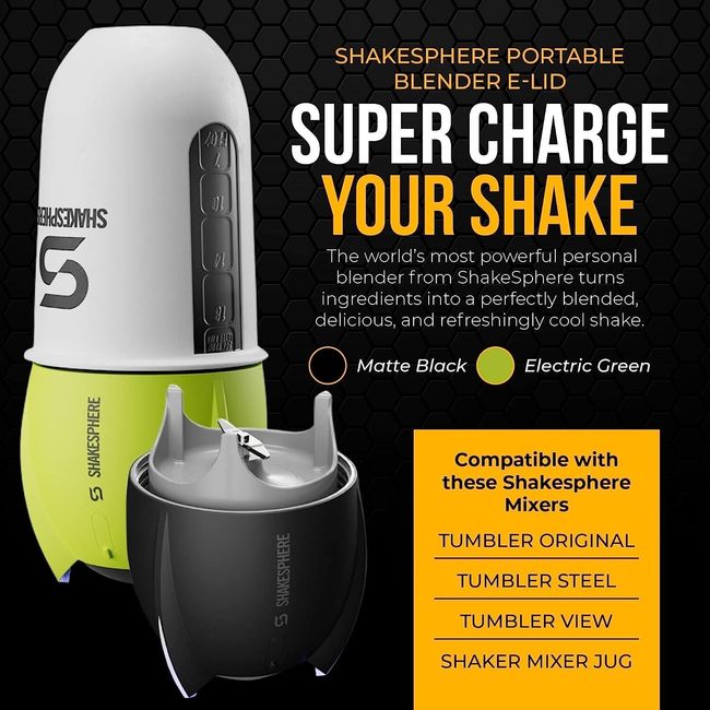 Shakesphere Tumbler View: Protein Shaker Bottle Smoothie Cup With