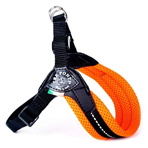 TRE PONTI Easy Fit Mesh Classic Neon Dog Harness, Size 3, Green