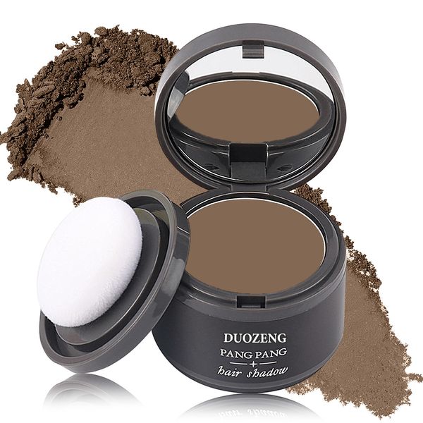 Hairline Powder Root Touch Up Hair Powder,Hairline Shadow Root Cover Up Hair Toppers for Women & Men,Hairline Shadow Powder Stick Hair Root Touch Up for Thinning Hair(Dark Brown)