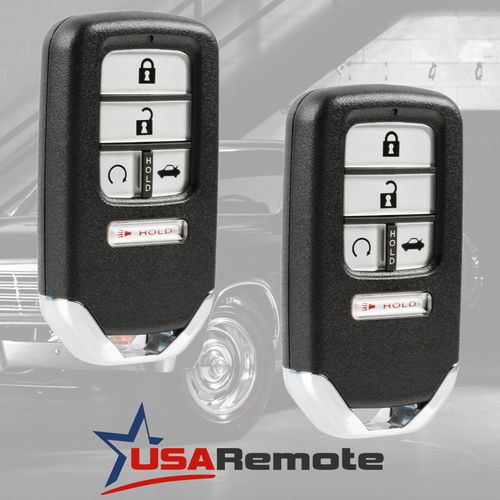 fits 2016 2017 2018 Honda Civic EX LX Smart Key Fob Keyless Entry Remote (KR5V2X), Set of 2