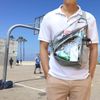 HULISEN Clear Sling Bag, Clear Bag Stadium Approved, Transparent Shoulder Crossbody Backpack Chest Casual Daypack