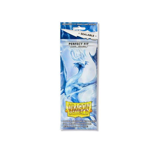 Arcane Tinmen Dragon Shield Inner Sleeves - Sealable - Clear/Clear (100)