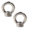 M16 eyelet nut 304 stainless steel ring nut (pack of 2)