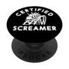 Roller Coaster Certified Screamer Theme Amusement Park Lover PopSockets Adhesive PopGrip