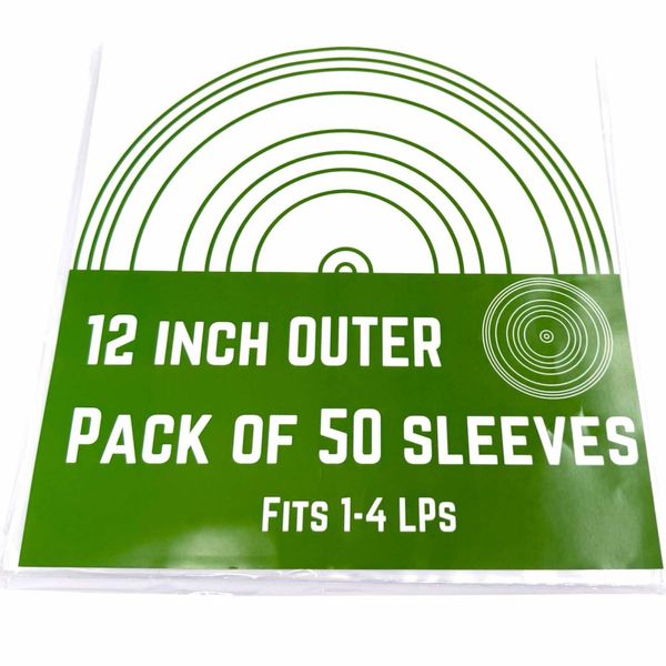 12 inch Outer Viynl Record Sleeves Protect Single Double Triple and Quad LP Albums UV Resistant Acid Free