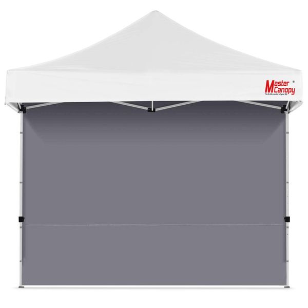 MasterCanopy Instant Gazebo Sidewall Panels Sunwall for 3x3M Pop Up Gazebo Tent,1 Pack (3x3M,Gray)