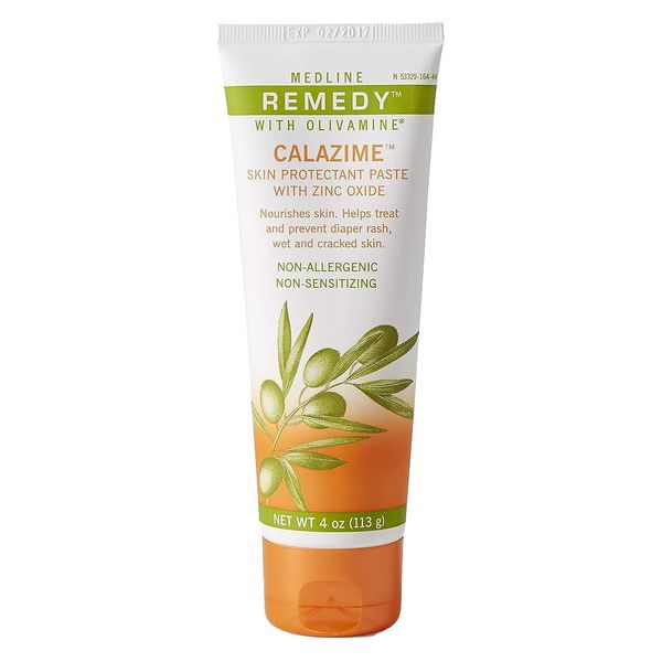 Medline Remedy Olivamine Calazime Skin Protectant Paste Cream, Used pack of 1