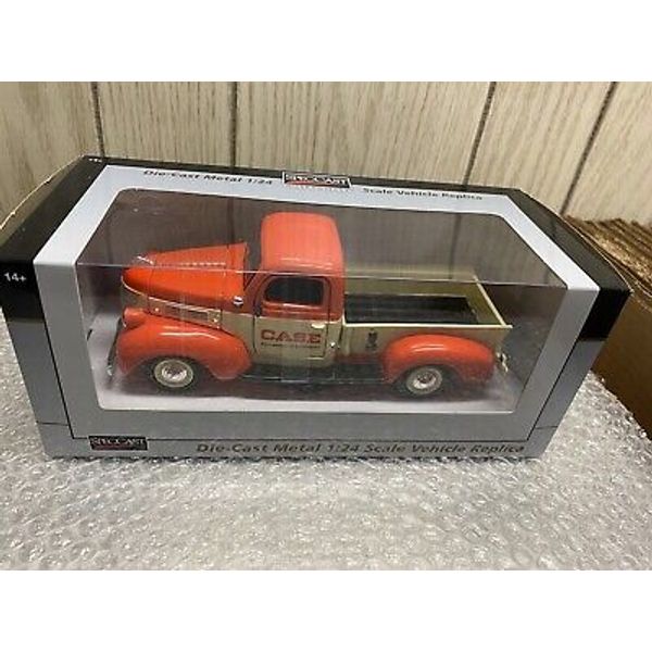 1941 PLYMOUTH PICKUP TRUCK "CASE" ORANGE 1/24 DIECAST MODEL CAR SPECCAST -New