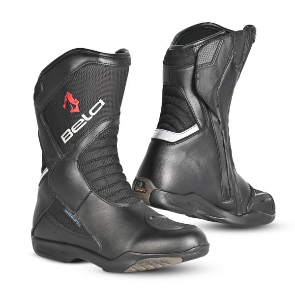 MAXIMO-MOTO Motorbike Boots, Motorcycle Boots, Racing Motorcycle Shoes, Racing Motorbike Shoes, Motocross Mens Motorbike Boots (Black, UK Footwear Size System, Adult, Men, Numeric, Medium, 6)