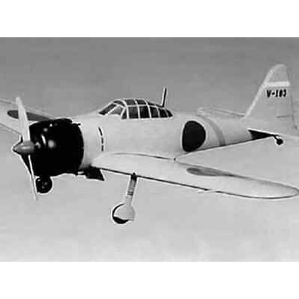 PDF File on USB RC Model Airplane Plans: Mitsubishi A6M2 Zero 48" WS