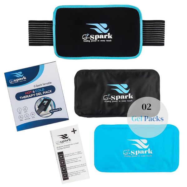 Gel Packs (3-Piece set) Reusable Ice Packs for Injuries, Heat Pack & Ice Pack, Relieve Muscle/Joint Pain, Swelling/Inflammation & More. Adjustable Strap 4 Arm/Leg/Knee/Back/Shoulder Hot & Cold Therapy