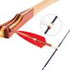 PATIKIL Bow String Replacement,12 Strands Recurve Bowstring with Nock Point for AMO 72" Traditional Bow, Black