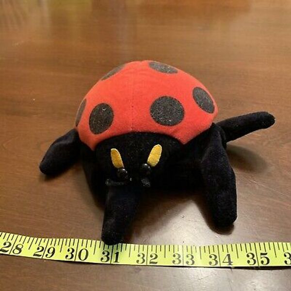 6" Folktails Folkmanis Ladybug Hand Finger Puppet Glove Plush Story Prop Toy