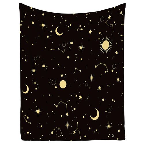 Ormis Galaxy Printing Flannel Fleece Bed Blanket Throw Blanket Lightweight Cozy Plush Galaxy Blanket for Bedroom Living Rooms Sofa Couch 60"x80"