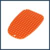 INFINAUTO 2pcs Motorcycle Kickstand Support Pad Side Stand Pad Orange Stylish Design