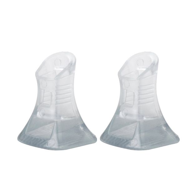 Footful 1 Pair of High Heel Shoes Heel Protectors Heel Stoppers for Grass Mud 6-8mm---Clear