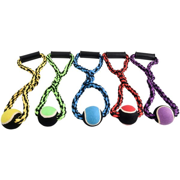 Multipet Nuts for Knots Rope Tug with Tennis Ball, 20"