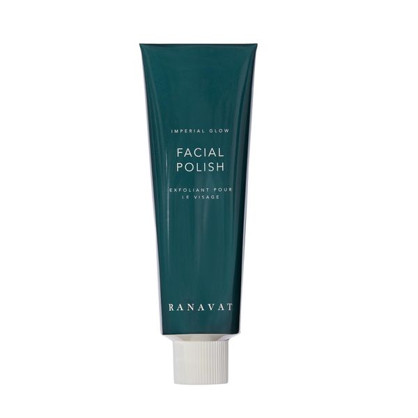 RANAVAT Imperial Glow Balancing Facial Polish - Relieve Dry, Stressed Skin and Address Uneven Skin Tone & Dullness with Adaptogen Skin Exfoliator - Balm to Milk Creamy Exfoliating Scrub (3.4 oz)