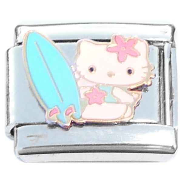 Hello Kitty Surfboard Italian Charm