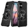 Eaglecell - for Boost Mobile Celero5G 2024, Celero 5G (3rd Version) - Shockproof Protective Phone Case w/Ring Stand - RS7 Black
