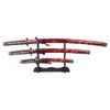 Samurai Daisho Swords Set Red