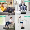 Foot Rest for Under Desk at Work-Versatile Foot Stool with Washable Cover, Black